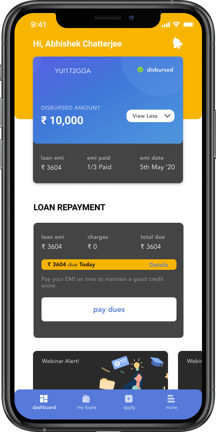 We have improved our user experince in Instamoney app
